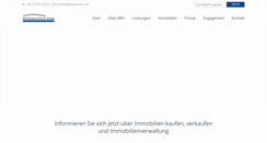 Desktop Screenshot of bbg-immo.de